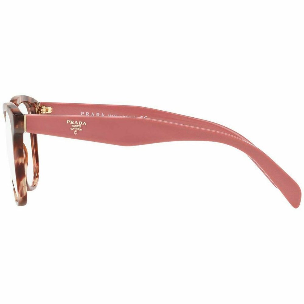Prada Cat Eye Eyeglasses Pink Havana W/Demo Lens - Picture 3 of 4